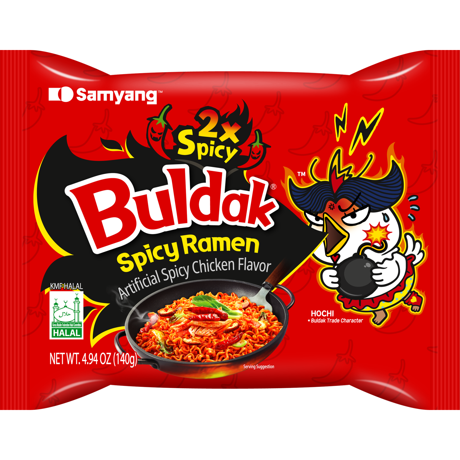 Buldak Ramen 2X 4.94 OZ(140g)