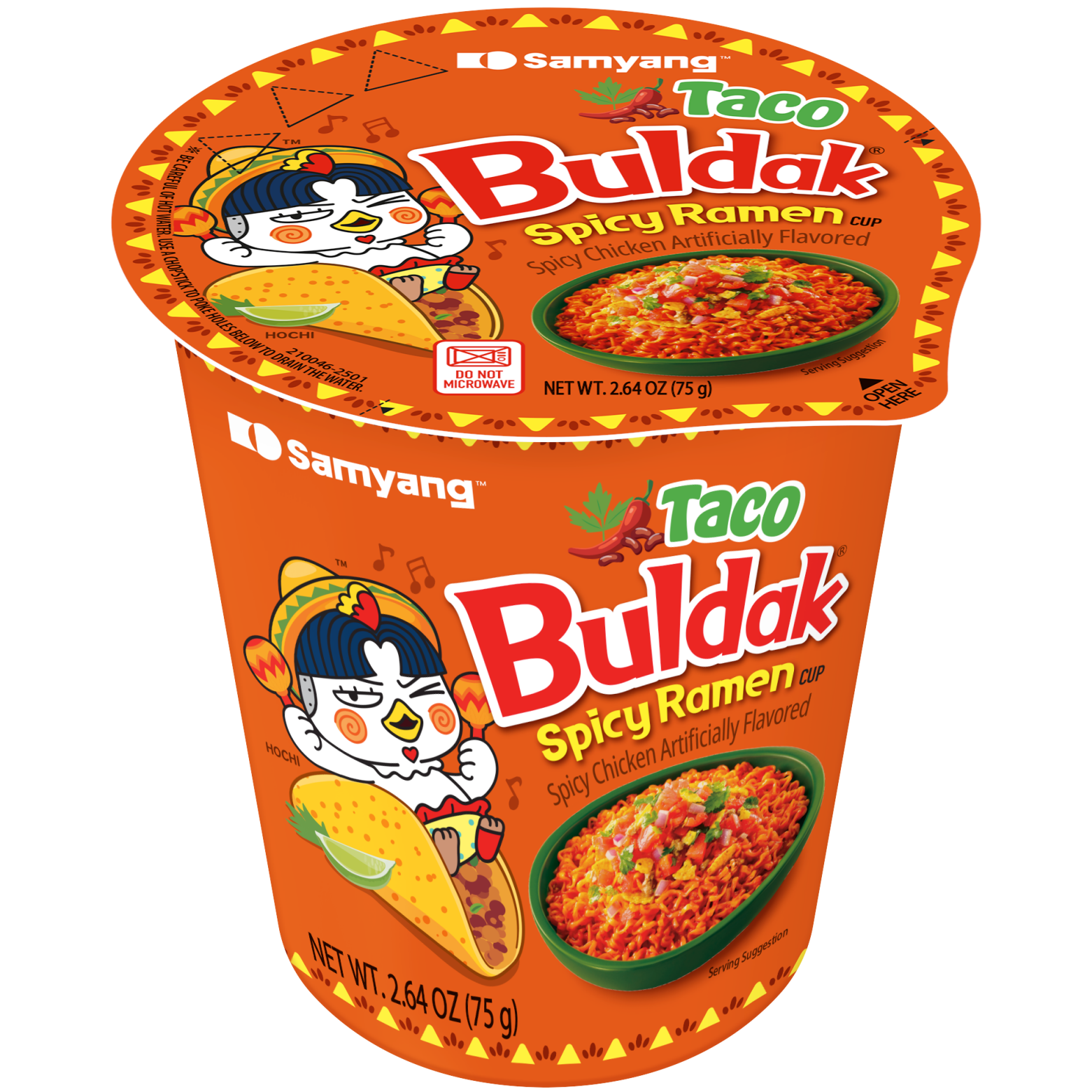 Buldak Ramen Taco Cup 2.65 OZ (75g)